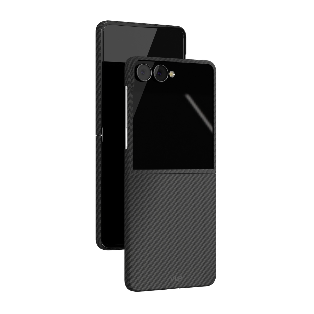 Чехол-накладка VLP Kevlar Сase MagSafe для Samsung Galaxy Z Flip 8, чёрный
