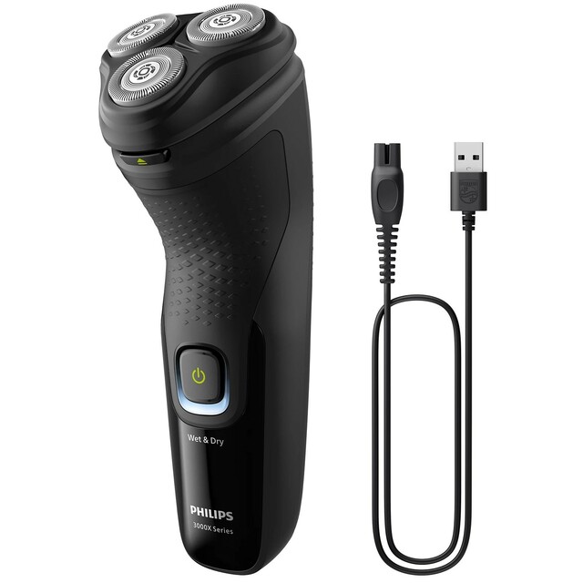 Бритва роторная Philips X3021/00, черный