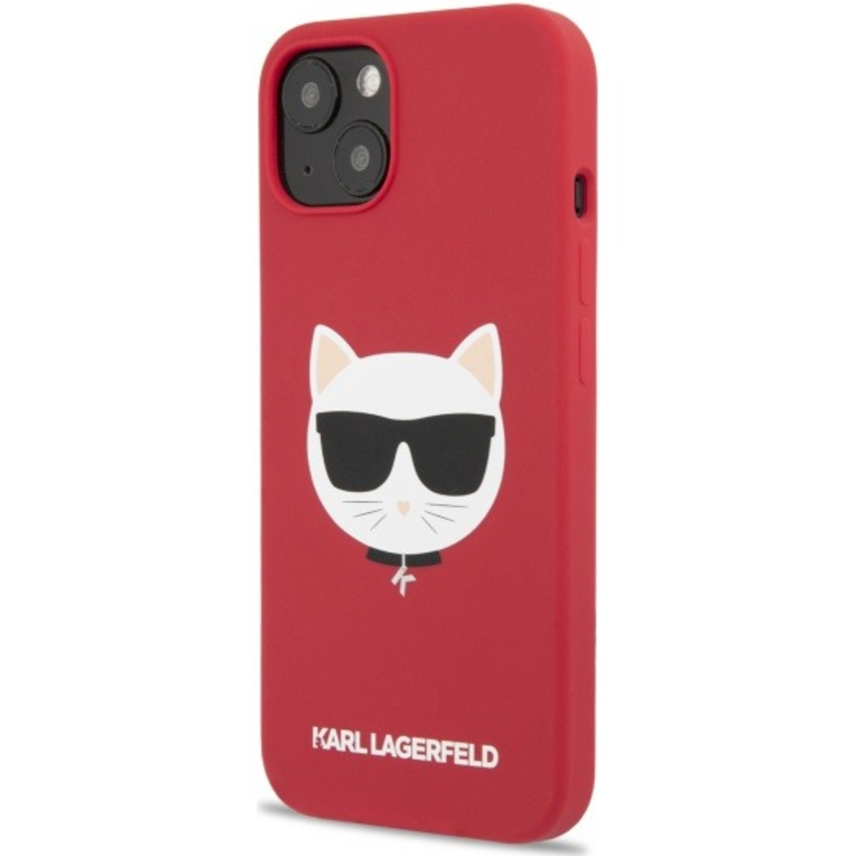 Чехол-накладка Karl Lagerfeld Liquid Silicone Case Choupette Head  для смартфона Apple iPhone 13 (Цвет: Red)