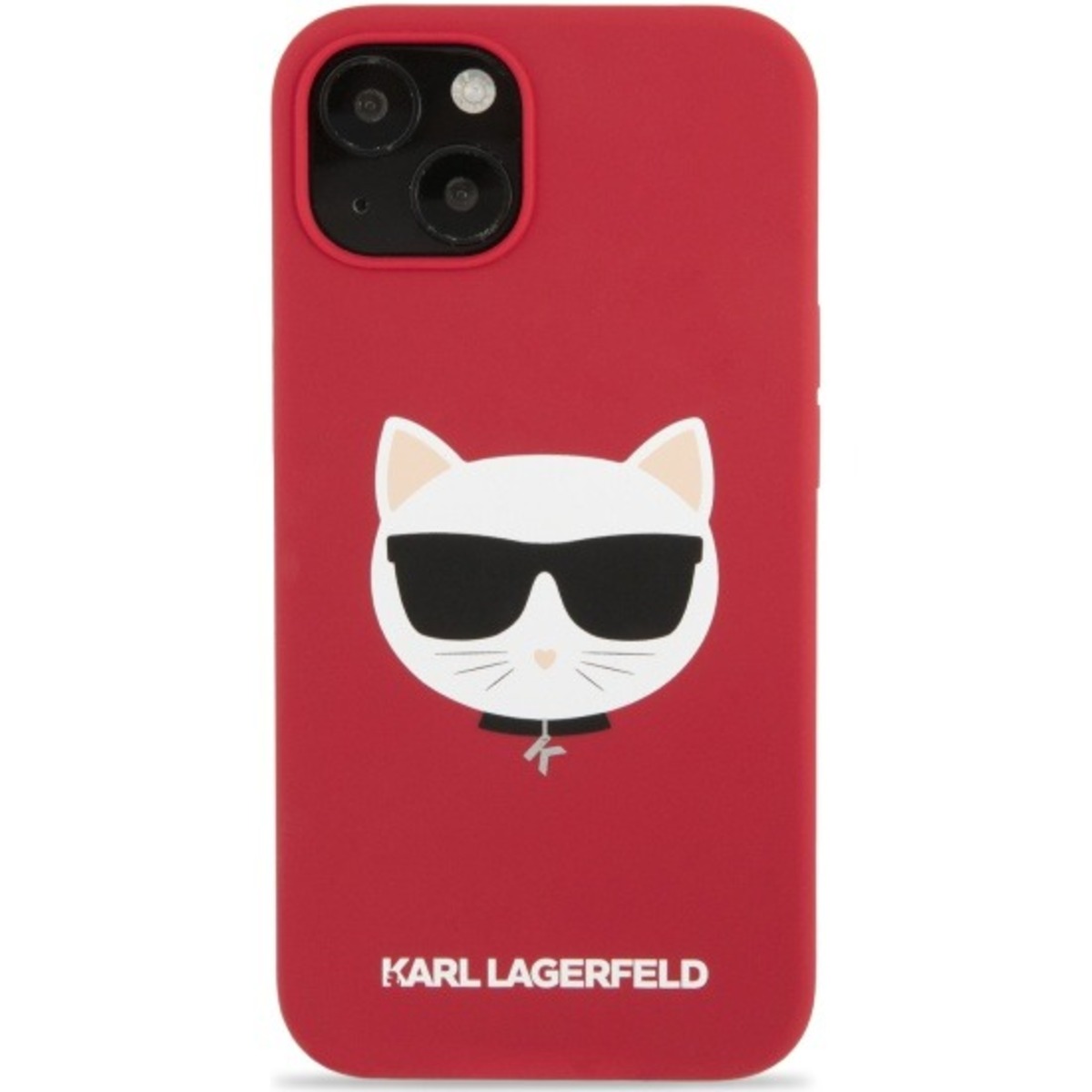 Чехол-накладка Karl Lagerfeld Liquid Silicone Case Choupette Head  для смартфона Apple iPhone 13 (Цвет: Red)