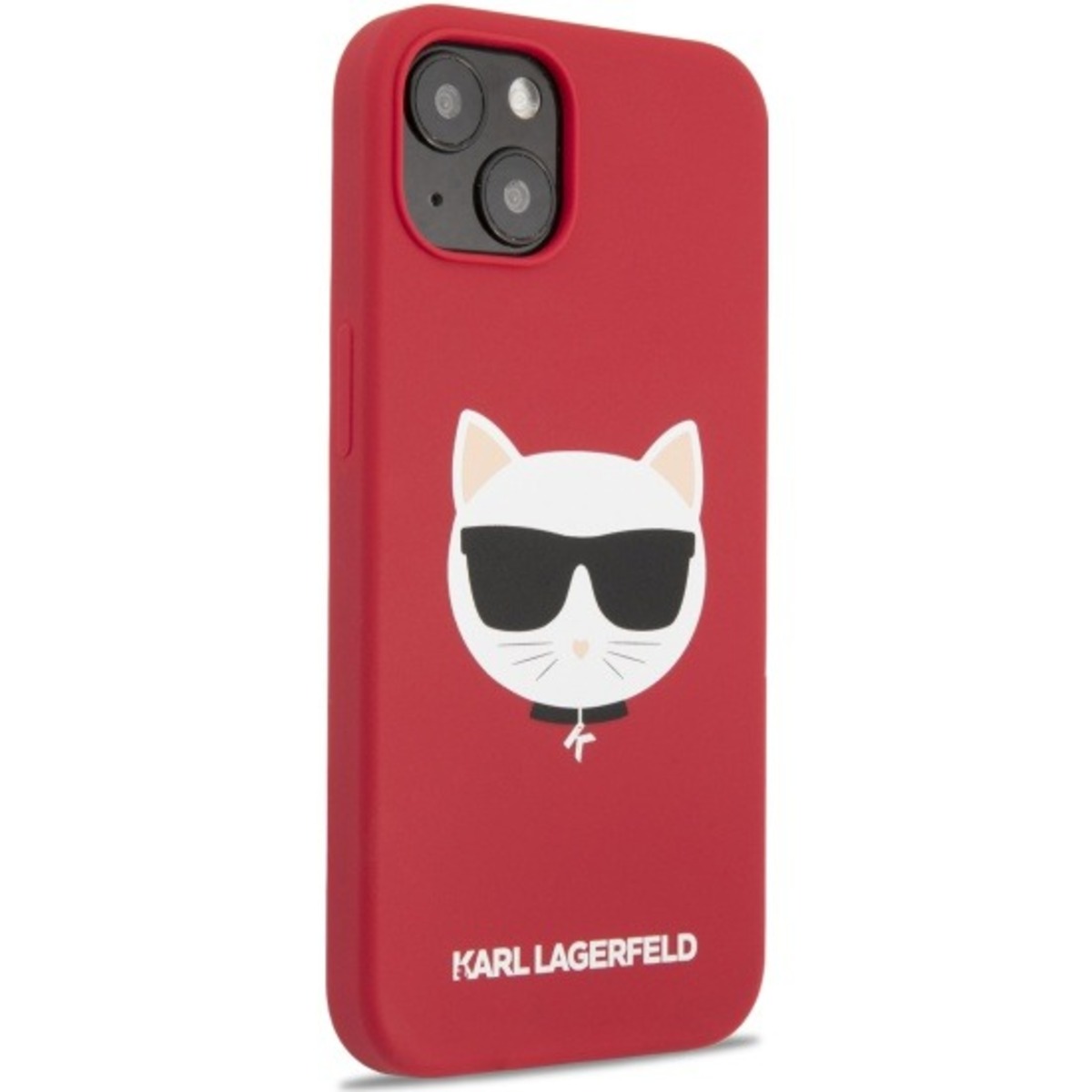 Чехол-накладка Karl Lagerfeld Liquid Silicone Case Choupette Head  для смартфона Apple iPhone 13 (Цвет: Red)