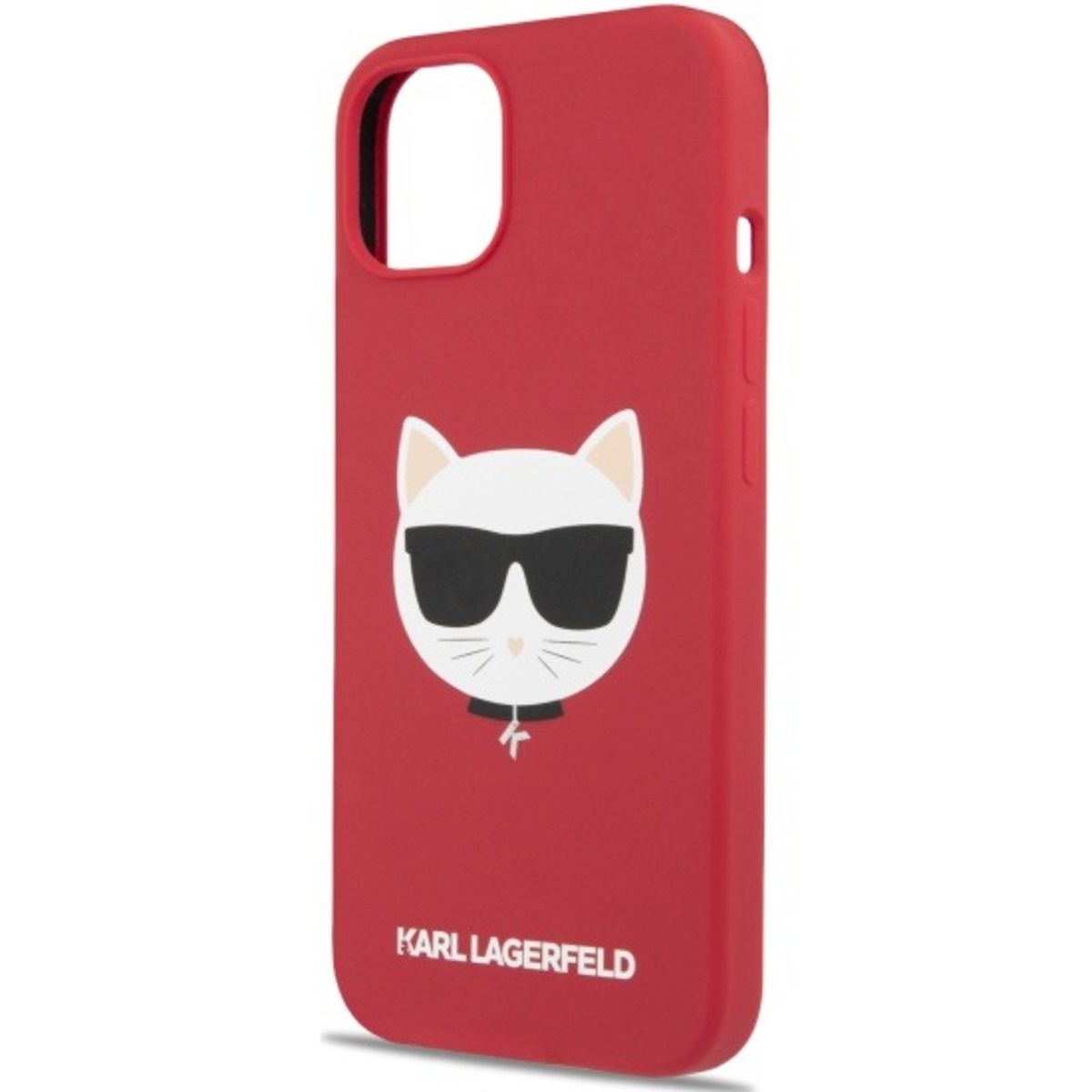 Чехол-накладка Karl Lagerfeld Liquid Silicone Case Choupette Head  для смартфона Apple iPhone 13 (Цвет: Red)