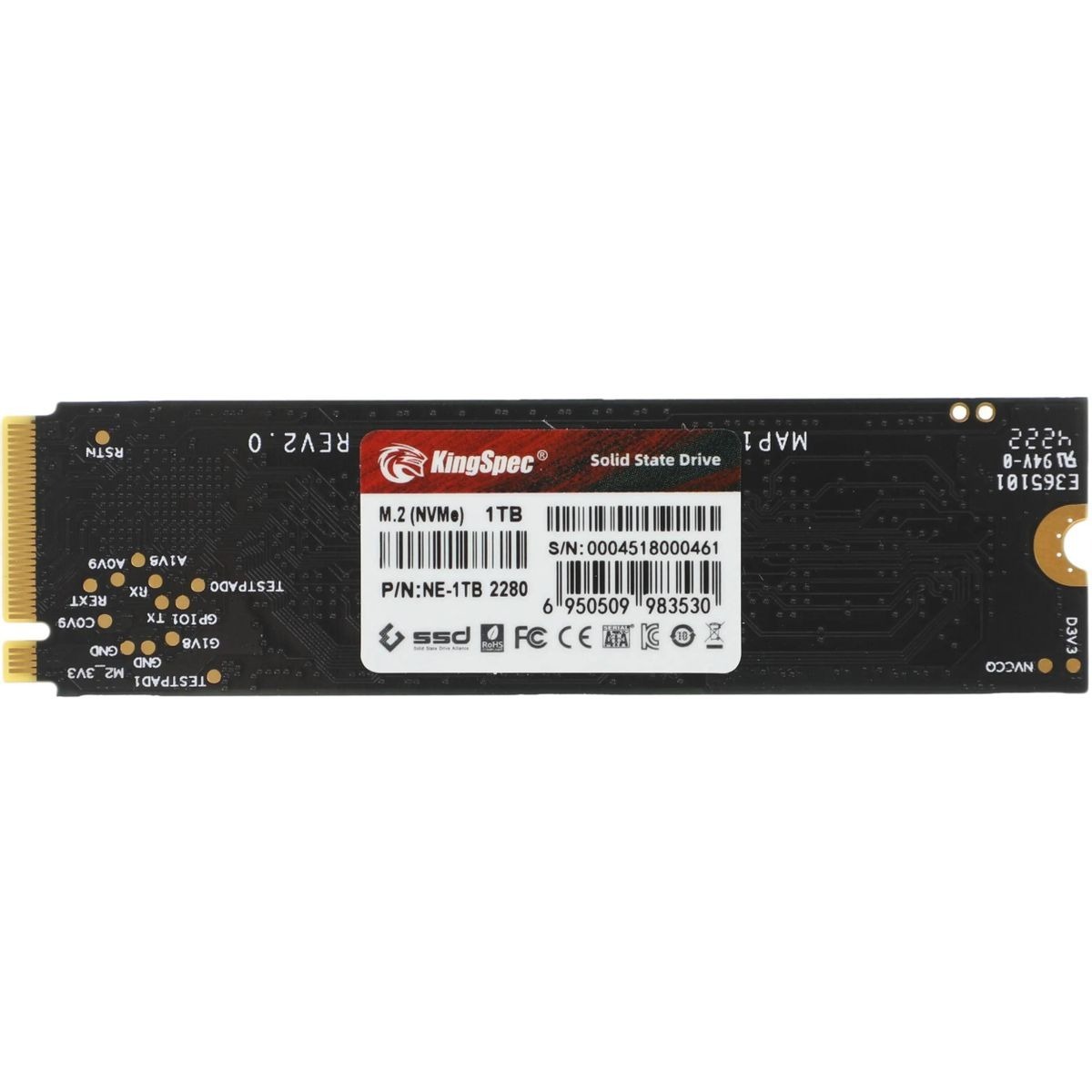 Накопитель SSD Kingspec PCI-E 3.0 1Tb NE-1TB