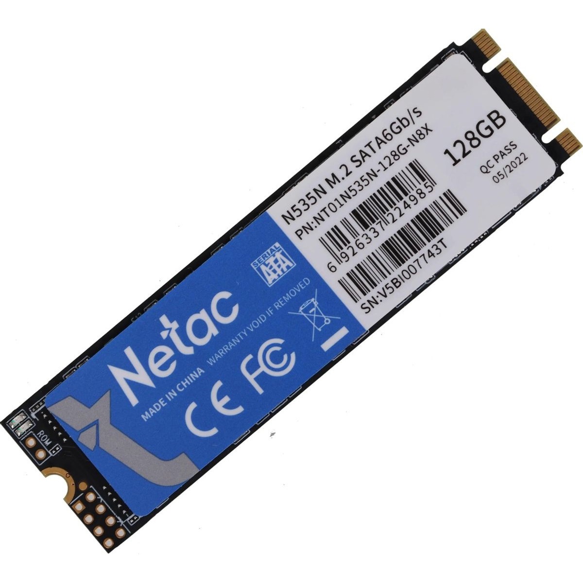 Накопитель SSD Netac SATA III 128Gb NT01N535N-128G-N8X N535N M.2 2280