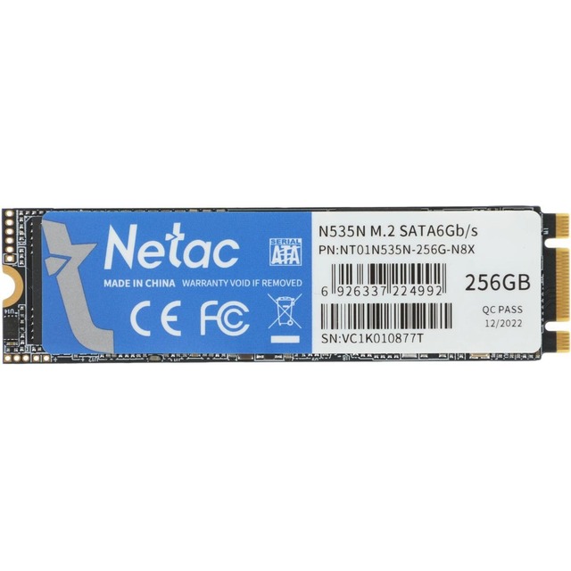 Накопитель SSD Netac SATA III 256Gb NT01N535N-256G-N8X N535N M.2 2280