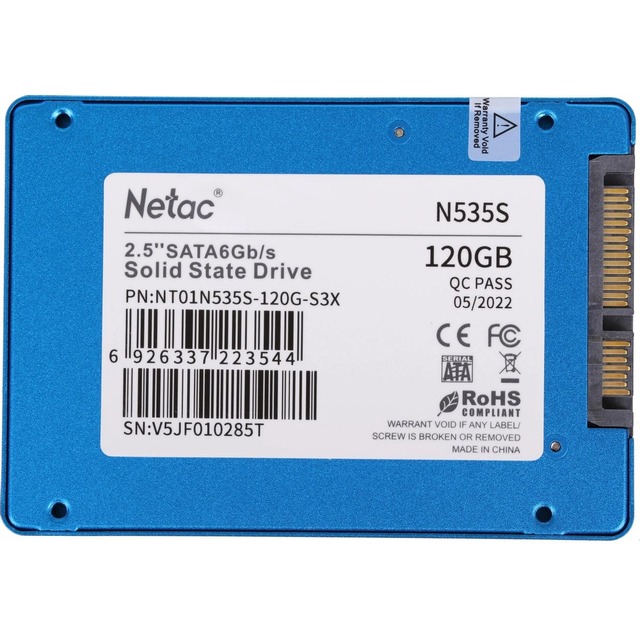 Накопитель SSD Netac SATA III 120Gb NT01N535S-120G-S3X N535S 2.5