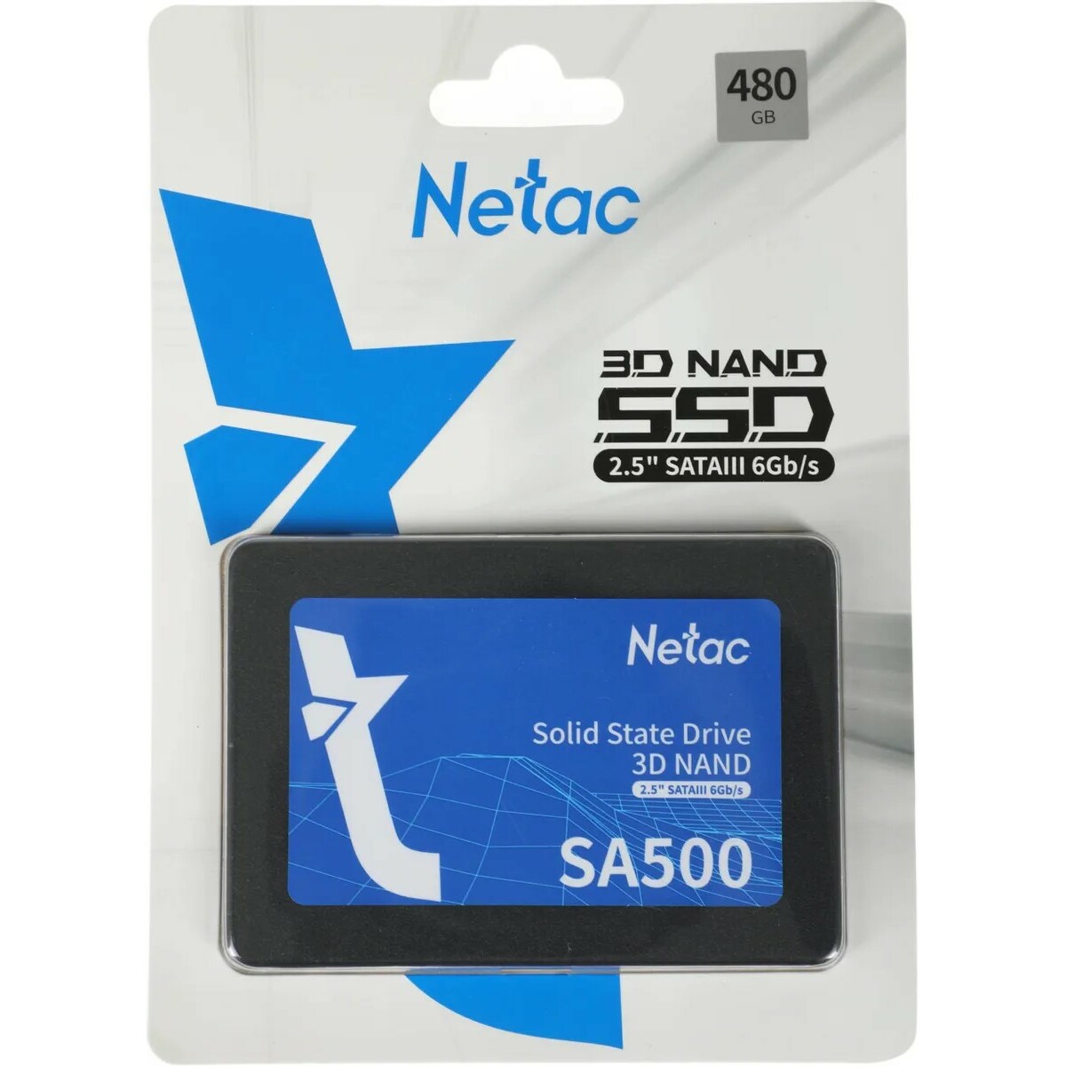 Накопитель SSD Netac SATA III 480Gb NT01SA500-480-S3X