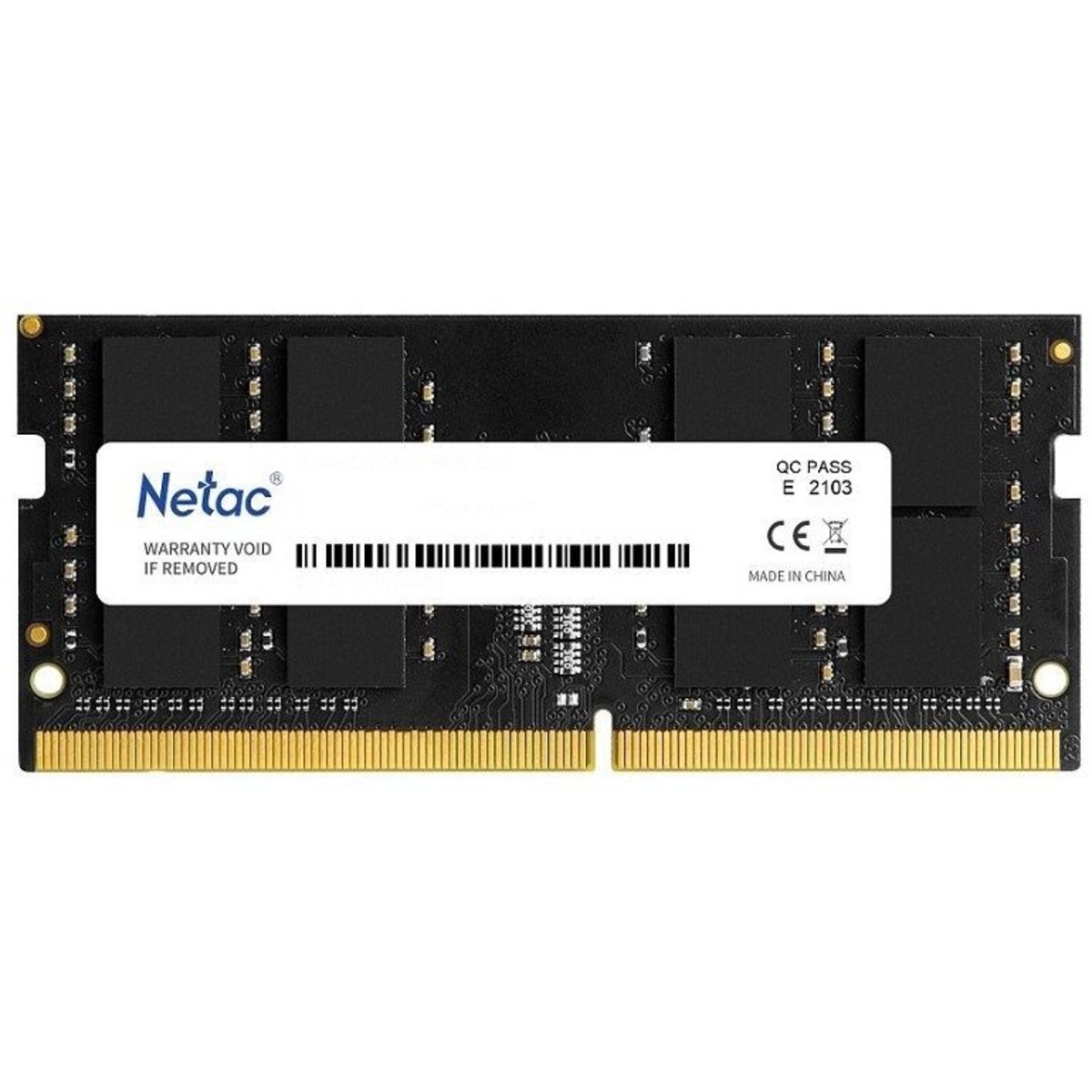 Память DDR4 4Gb 2666MHz Netac NTBSD4N26SP-04 Basic OEM PC4-21300 CL19 SO-DIMM 260-pin 1.2В single rank