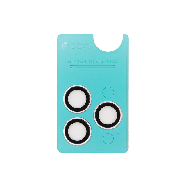 Защитное стекло для камеры Devia Peak Series Lens Protector для iPhone 16 Pro / 16 Pro Max (Цвет: Titanium Gray)