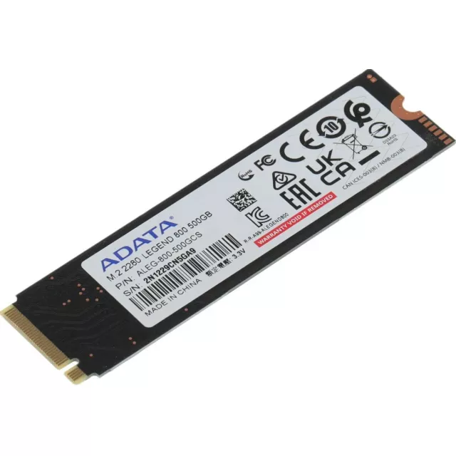 Накопитель SSD ADATA 500GB M.2 2280 ALEG-800-500GCS 