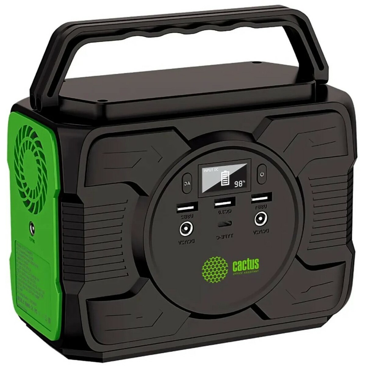 Внешний аккумулятор Cactus CS-PCS144-EC5 40000mAh (Цвет: Black / Green)