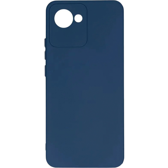 Чехол-накладка Borasco MicroFiber Case для смартфона Realme C30 / C30S (Цвет: Dark Blue)