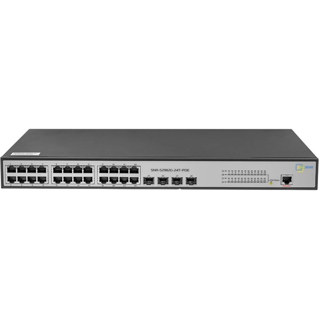 Коммутатор SNR SNR-S2982G-24T-POE-E 24G 4SFP 24PoE 370W управляемый