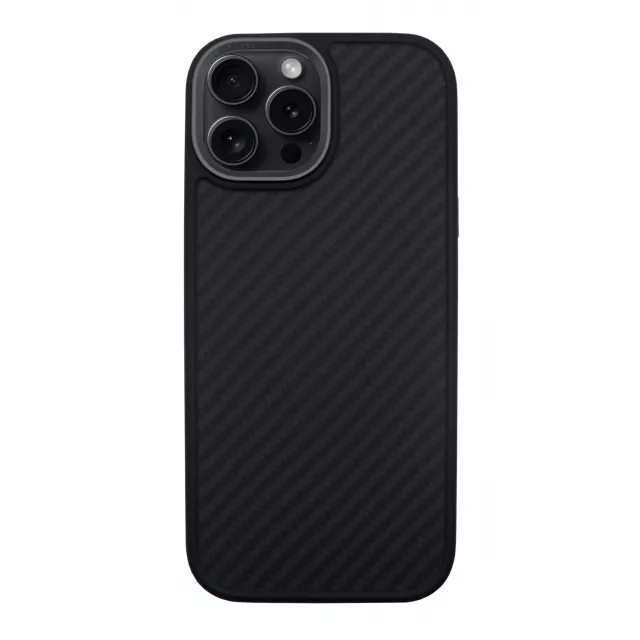 Чехол-накладка Comma Kevlar Series Magnetic Case для iPhone 15 Pro Max, черный
