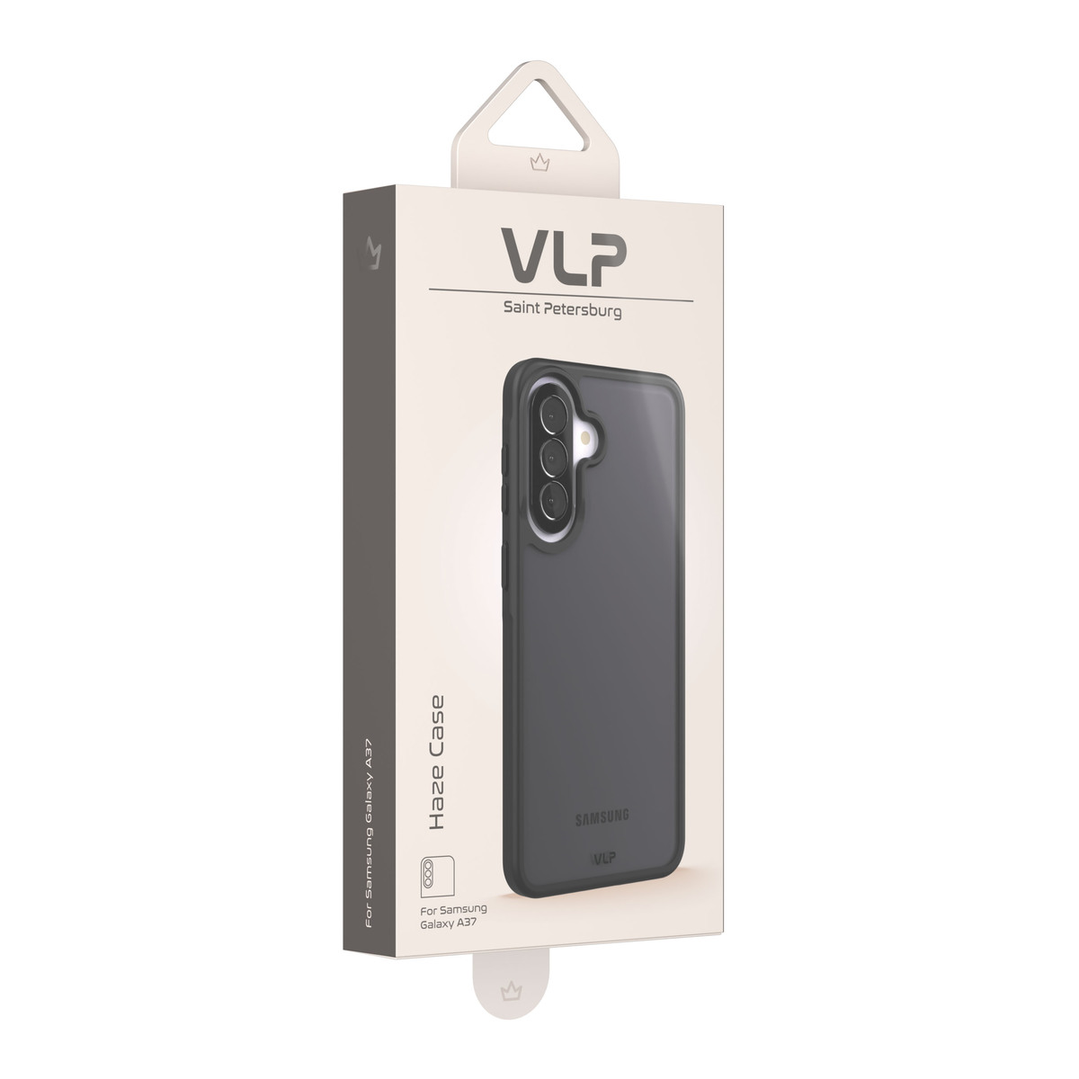 Чехол-накладка VLP Haze Case для Samsung Galaxy A37, черный
