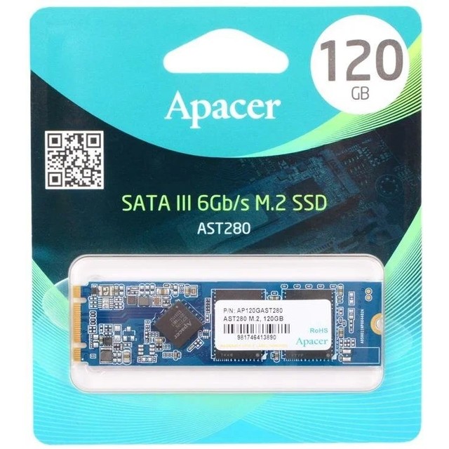 Накопитель SSD Apacer 120Gb M.2 AP120GAST280-1 