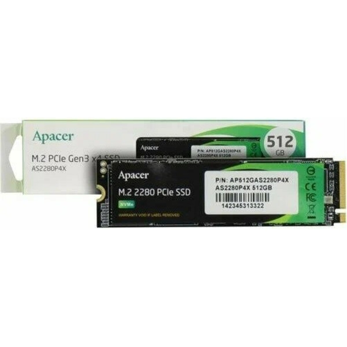 Накопитель SSD Apacer 512Gb M.2 PCIE AP512GAS2280P4X-1