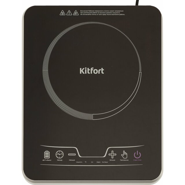 Плита электрическая Kitfort КТ-102, черный