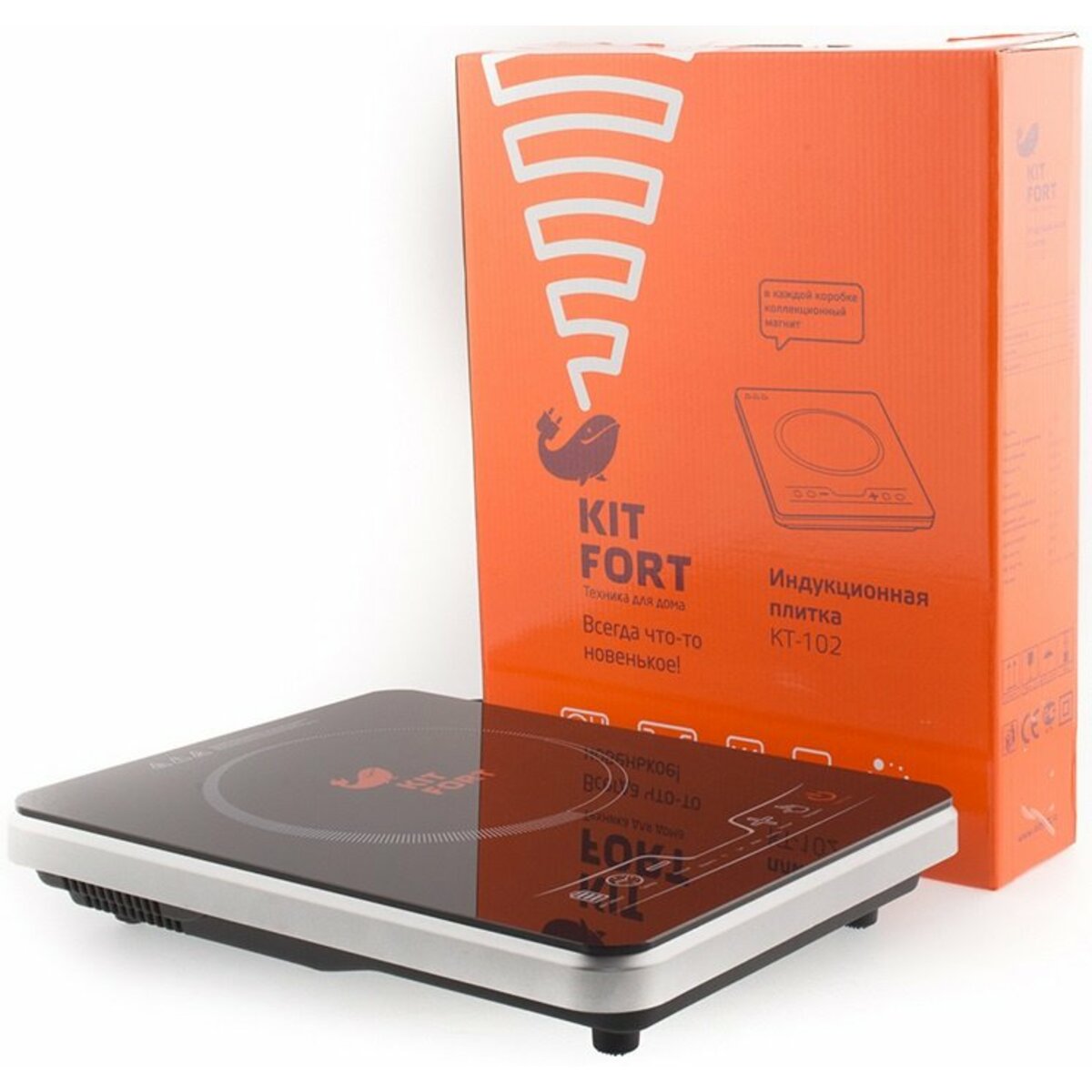 Плита электрическая Kitfort КТ-102, черный