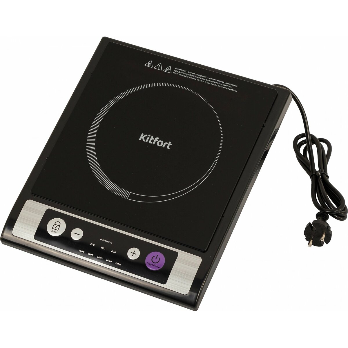 Плита электрическая Kitfort КТ-107, черный
