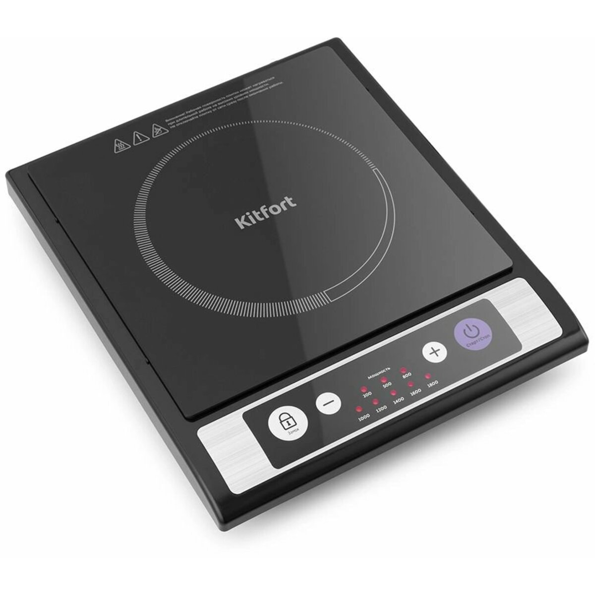 Плита электрическая Kitfort КТ-107, черный