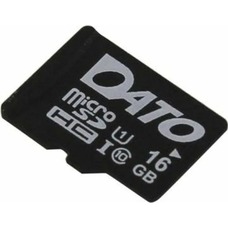 Карта памяти microSDHC Dato DTTF016GUIC10 Class10 16Gb (w/o adapter) (Цвет: Black)