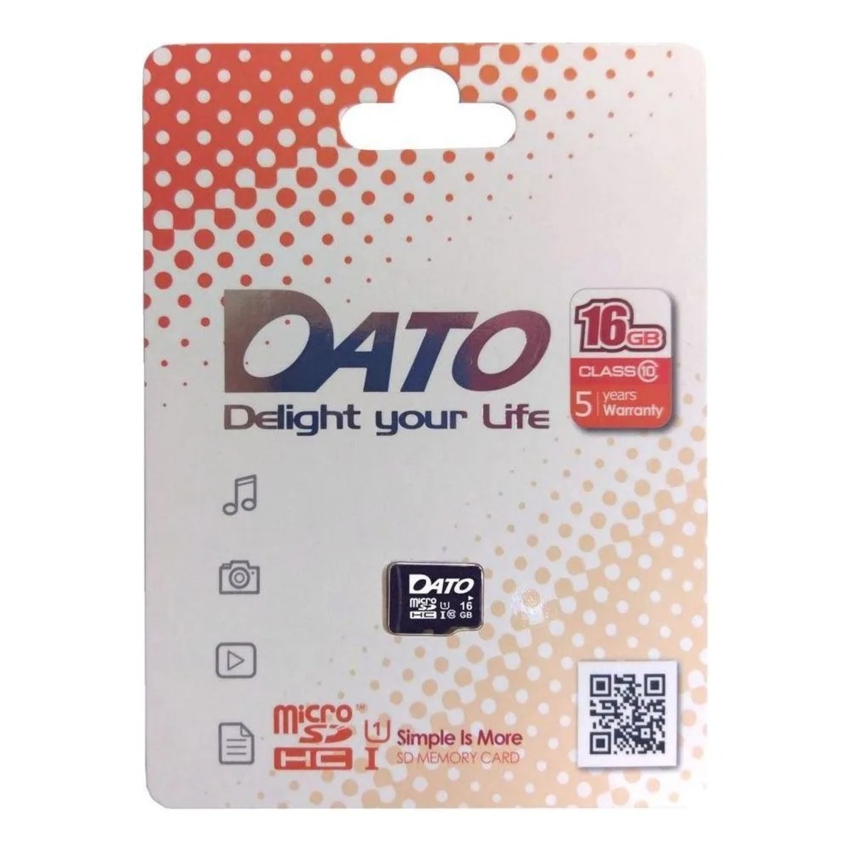 Карта памяти microSDHC Dato DTTF016GUIC10 Class10 16Gb (w / o adapter) (Цвет: Black)