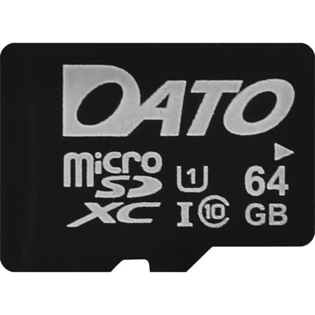 Карта памяти microSDXC Dato DTTF064GUIC10 Class10 64Gb (w / o adapter) (Цвет: Black)