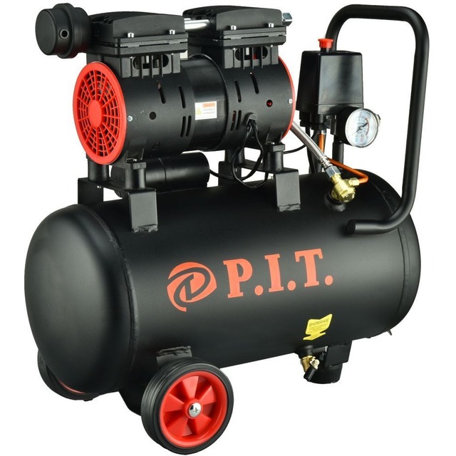 Компрессор поршневой P.I.T. PAC24-C1, черный