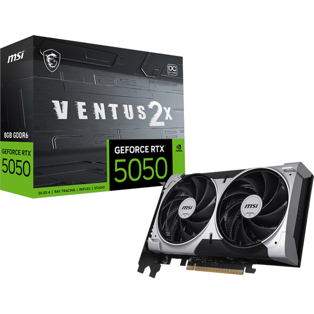Видеокарта MSI GeForce RTX 5050 8G VENTUS 2X OC (912-V538-002)