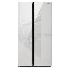 Холодильник Hyundai CS5003F (Цвет: White Glass)