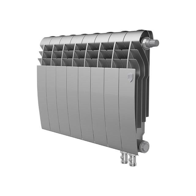 Радиатор Royal Thermo BiLiner 350 / Silver Satin VDR 8 секц. (Цвет: Silver)
