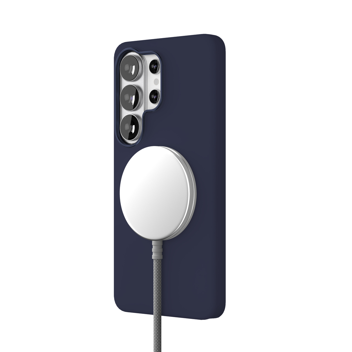 Чехол-накладка VLP Aster Pro Сase MagSafe для Samsung S26 Ultra (Цвет:Dark Blue)