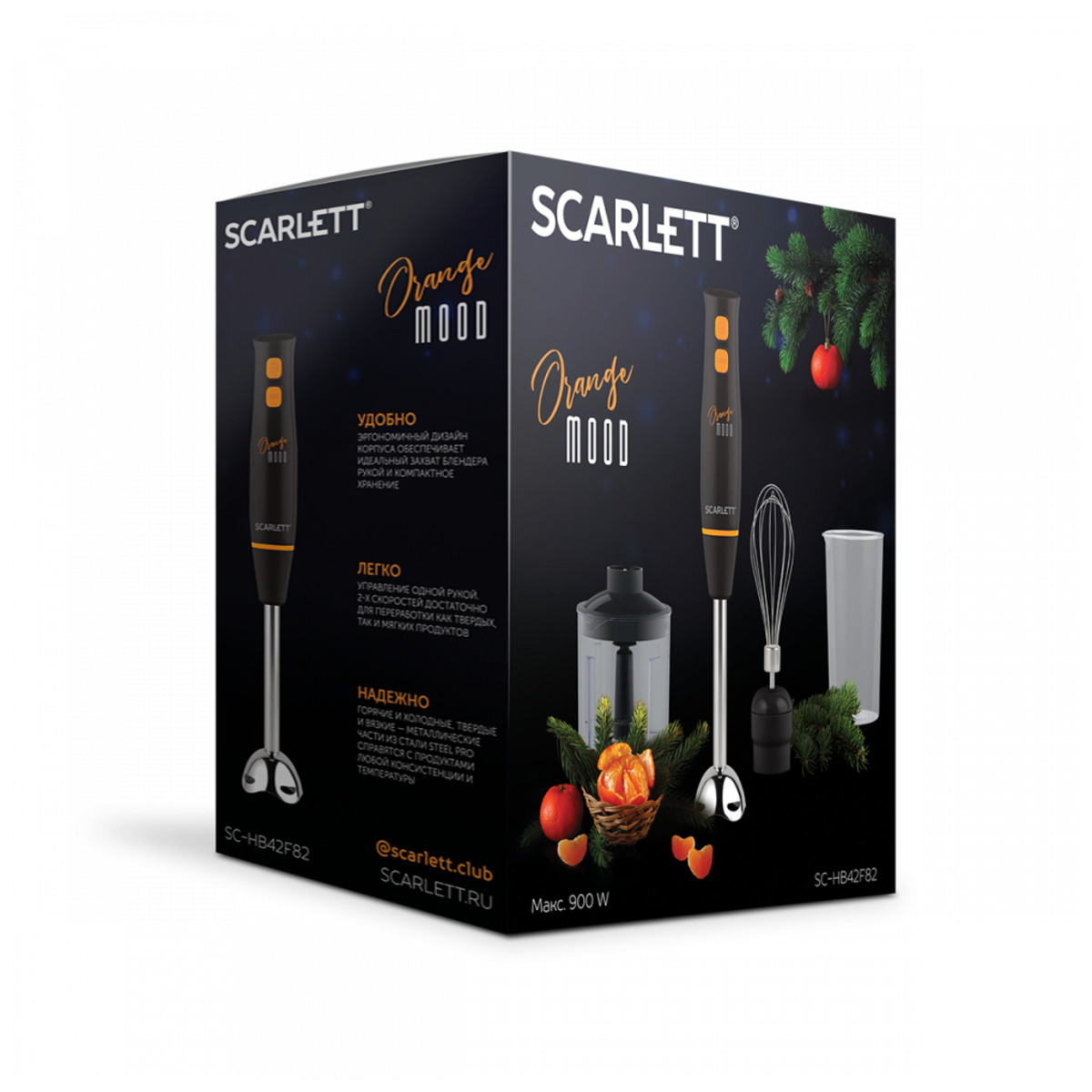 Блендер погружной Scarlett SC-HB42F82 (Цвет: Black)