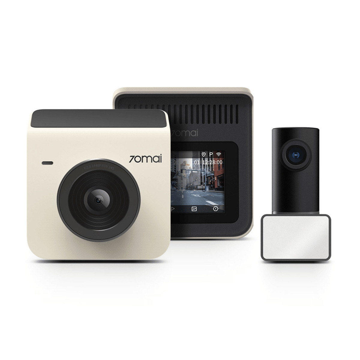 Видеорегистратор 70mai Dash Cam A400 + Rear Cam Set (Цвет: Ivory)