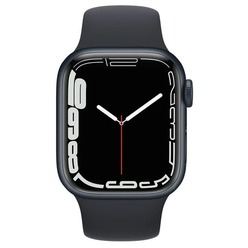 Умные часы Apple Watch Series 7 45mm Aluminum Case with Sport Band (Цвет: Midnight)