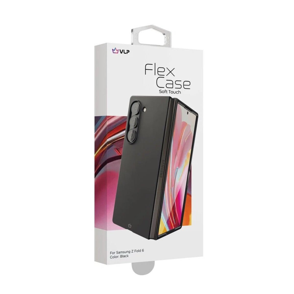 Чехол-накладка VLP Flex Сase для смартфона Samsung Galaxy Z Fold 6 (Цвет: Black)