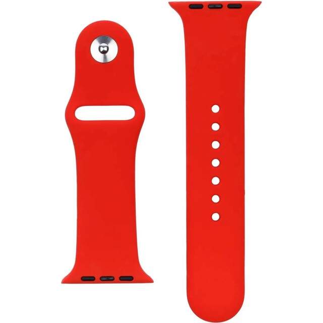 Ремешок силиконовый VLP Silicone Band Soft Touch для Apple Watch 38/40 mm (Цвет: Red)