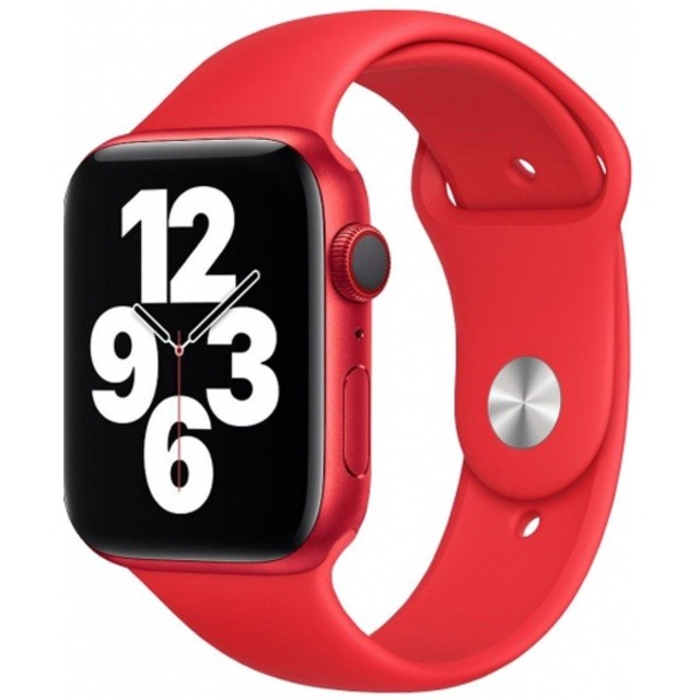Ремешок силиконовый VLP Silicone Band Soft Touch для Apple Watch 38/40 mm (Цвет: Red)