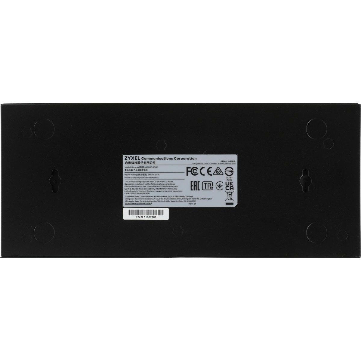 Коммутатор Zyxel GS1100-10HP v2 GS1100-10HP-EU0102F