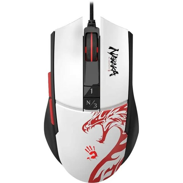 Мышь A4Tech Bloody L65 Max, белый