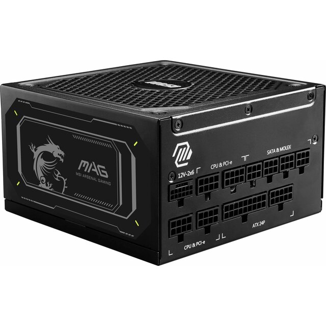 Блок питания MSI ATX 1000W MAG A1000GL PCIE5 Блок питания MSI ATX 1000W MAG A1000GL PCIE5