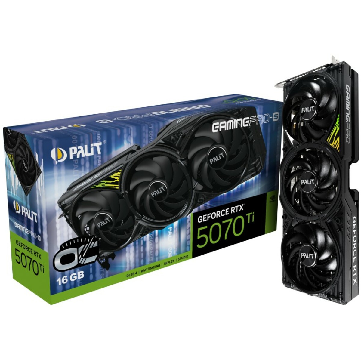 Видеокарта Palit GeForce RTX 5070 Ti GamingPro-S OC 16Gb (NE7507TS19T2-GB2031U)
