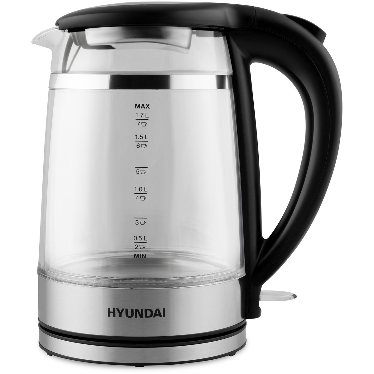 Чайник Hyundai HYK-G3036 (Цвет: Silver / Black)