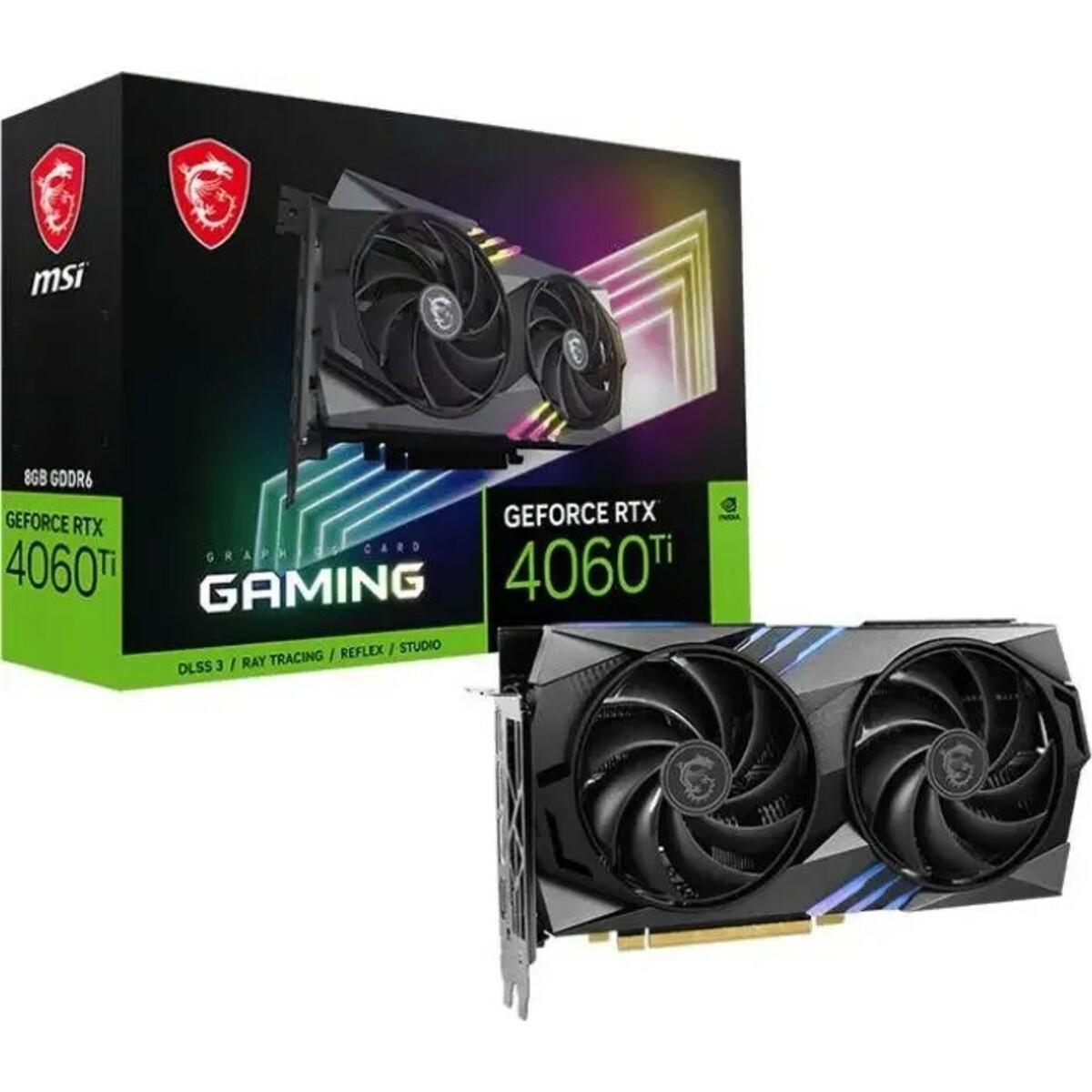 Видеокарта MSI GeForce RTX 4060 Ti GAMING 8G