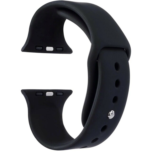 Ремешок силиконовый VLP Silicone Band Soft Touch для Apple Watch 42/44 mm, черный