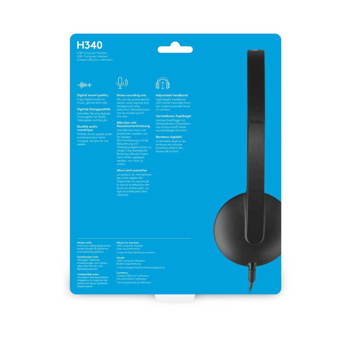 Компьютерная гарнитура Logitech H340 (Цвет: Black)