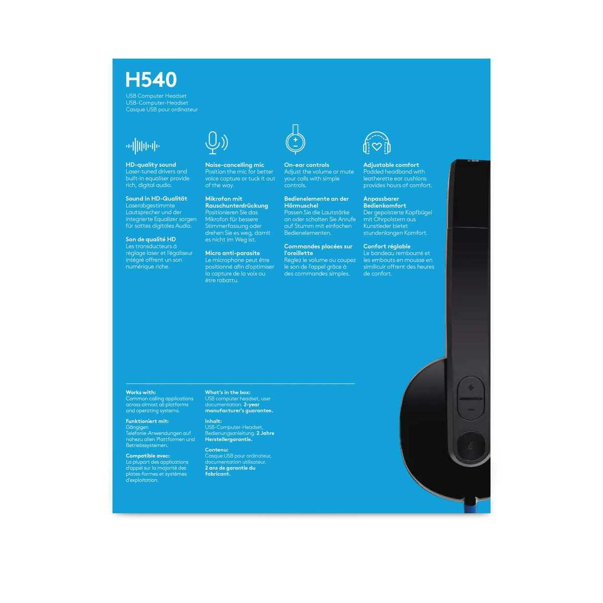 Компьютерная гарнитура Logitech H540