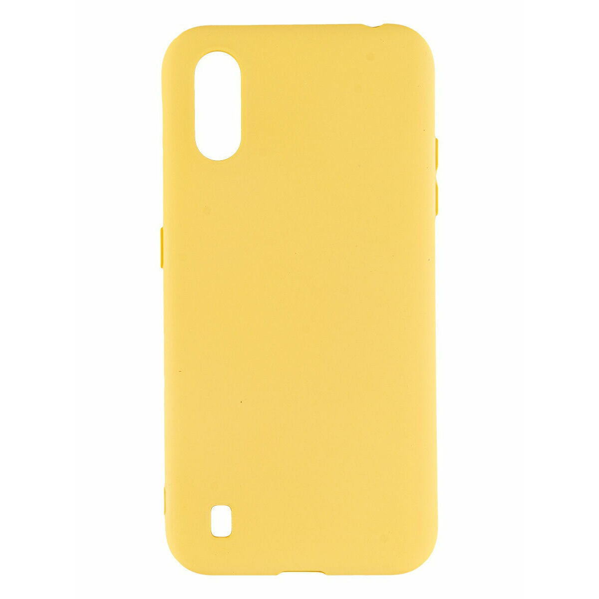 Чехол-накладка Silicon Case для смартфона Samsung Galaxy A01 (Цвет: Yellow)