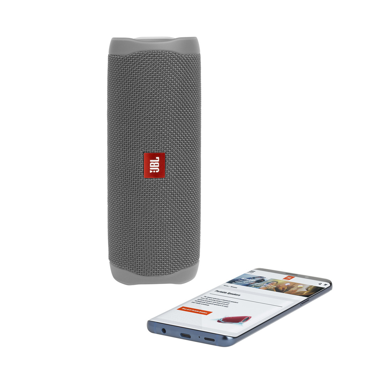 Портативная колонка JBL Flip 5, серый